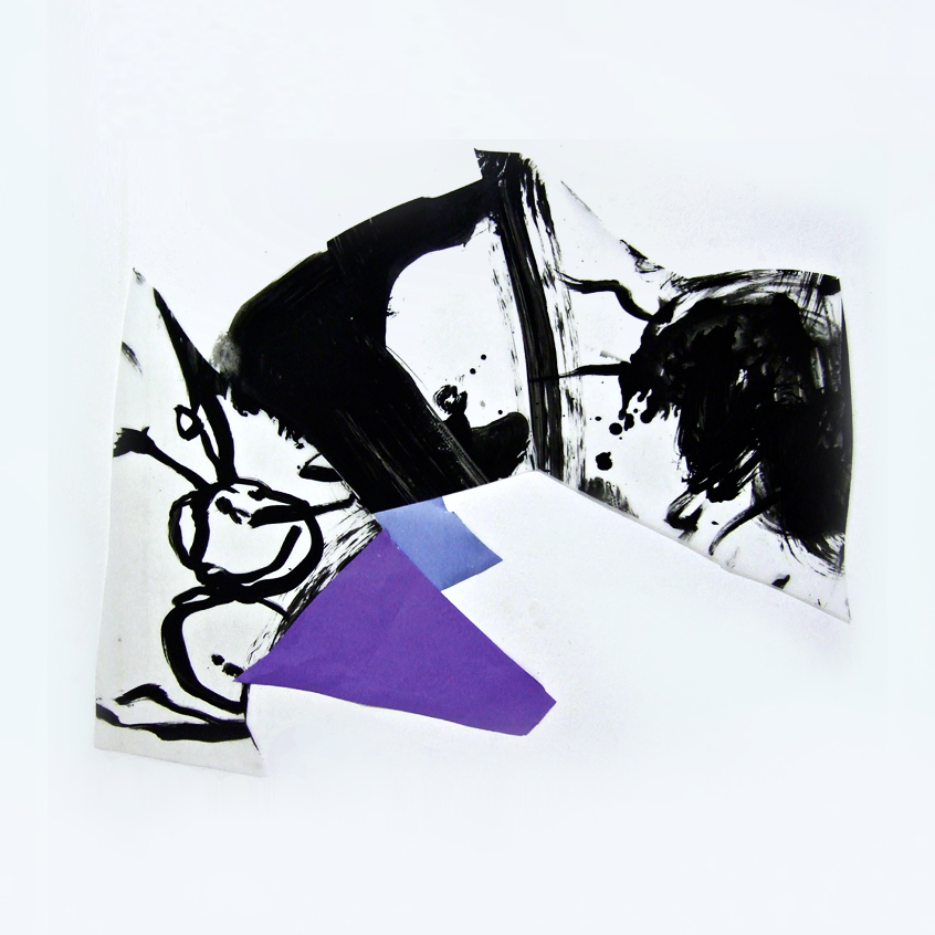 <i>Eventail</i>, acrylique sur polyester, 78x94cm, 2012